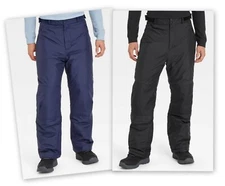 Mens Snow Pants All in Motion NAVY BLUE or BLACK Insulated wind &water resistant