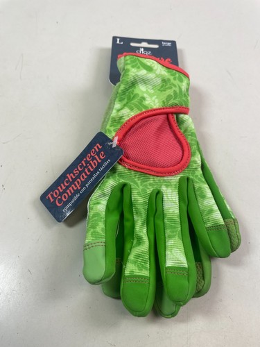 Digz Signature Green Womens Large Synthetic Leather Gardening Gloves Touchscreen - Picture 4 of 7