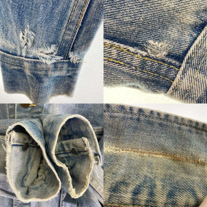 Lee 101 J 80's USA denim jacket big size light indigo size