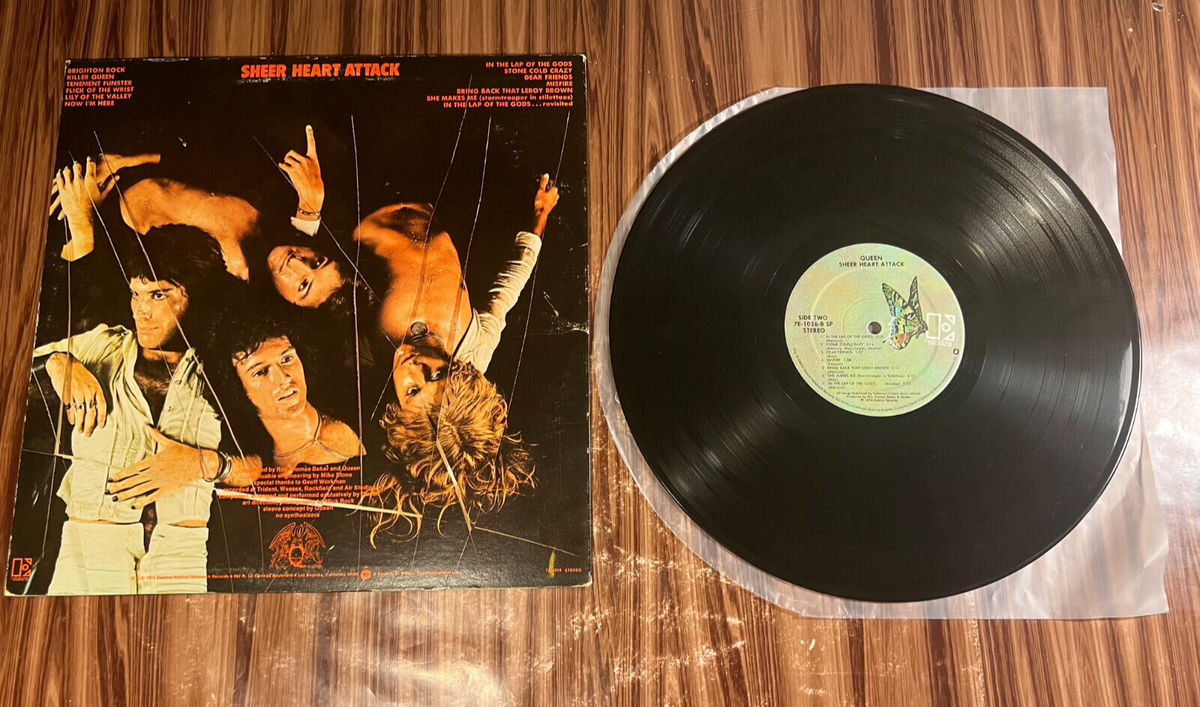 Queen Sheer Heart Attack LP Vinyl Record Elektra 7E-1026 1972 Rock