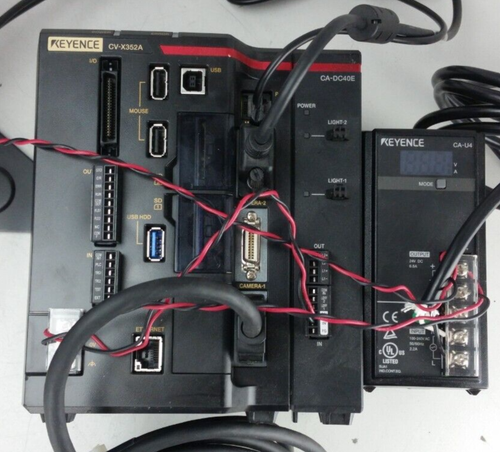 KEYENCE CV-X352A Vision System Controll& CA-U4 & CA-H500M & CA-MP120T & CA-DG40E - Picture 5 of 10