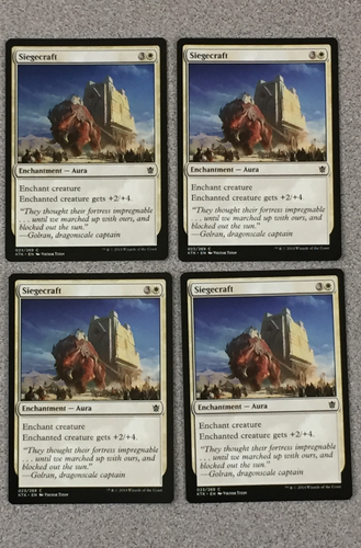 MAGIC THE GATHERING SIEGECRAFT 4XPLAYSET - KHANS OF TARKIR - COMMON - NM - Picture 2 of 3