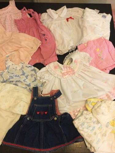 Vintage Baby Girl Size 0-3 Months , 3-6 Months Clothes Lot - Great Lot - EUC! - Picture 3 of 16