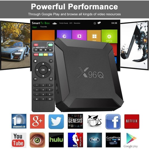 X96Q Android 10.0 Smart TV Box odtwarzacz multimedialny 3D 4K H.265 WiFi 1 GB RAM + 8 GB ROM - Zdjęcie 3 z 8