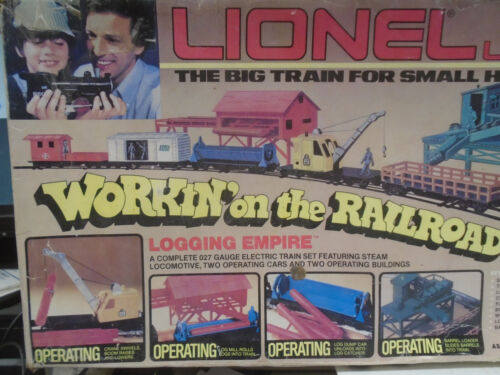 1970'S VINTAGE LIONEL #6-1862 WORKING ON THE RAILROAD LOGGING EMPIRE STARTER SET - Picture 2 of 15