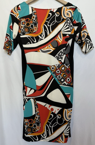 Katherine Barclay Abstract Art To Wear Mini Shift Dress Size S Resort Artsy Prep - Picture 6 of 11