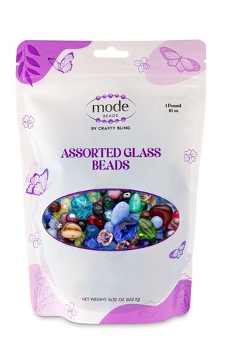 Assorted Glass Beads • 4-18mm • Heart Rock Beads By ModeBeads • Czech Republic B - Picture 17 of 18