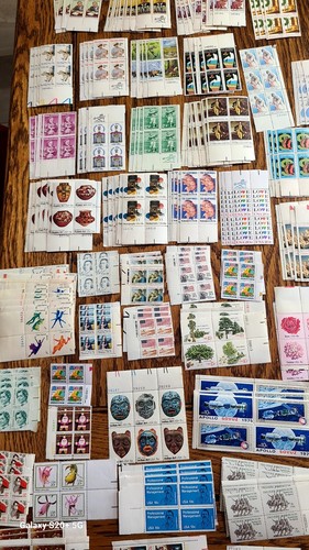 US Postage Mint Lot over $275 FaceValue Plate Blocks, Blocks, Singles - Picture 7 of 7
