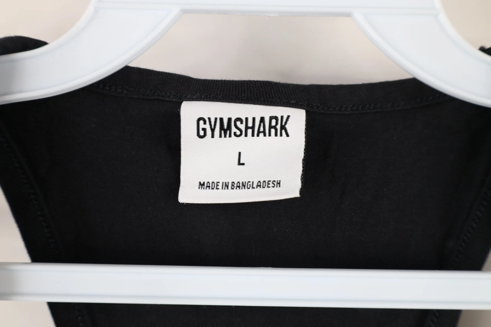 gymshark faded spell out stringer gym training t-shirt tank-top