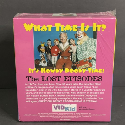 Howdy Doody 50th Anniversary Limited Edition Color Lost Episodes VHS Set NEW - Picture 3 of 4