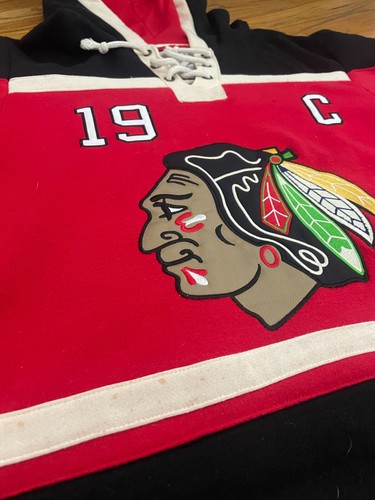 Old Time hockey hoodie jersey Blackhawks Towes
