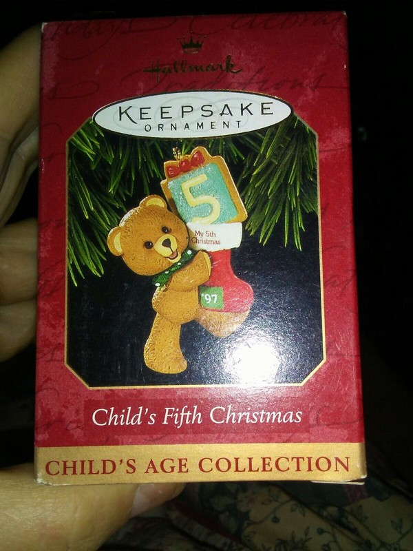 1997 Hallmark Keepsake Ornament Child's Fifth 5th Christmas QX6515 New