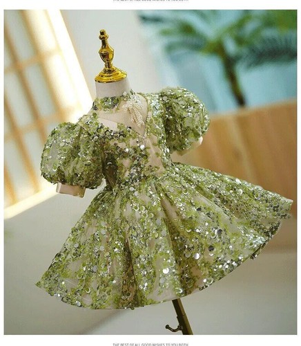 Luxury Evening Weddings Kids Pageant Dresses Girls Party Birthday Short Gowns - Picture 23 of 29