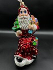 Christopher Radko A Splendid Arrival Santa Star Robe 8" Ornament 99-100-0