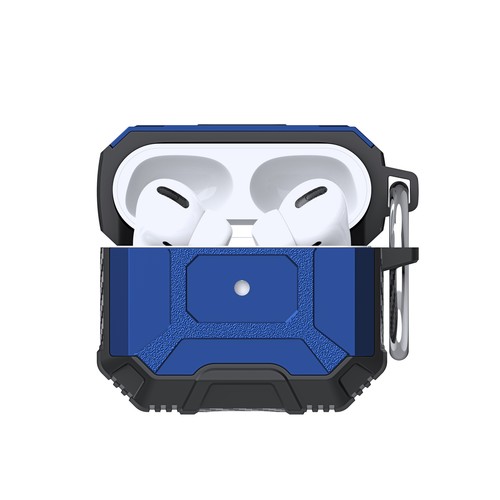 For AirPods 4th Gen 2024/AirPods 3/Pro 2 Rugged Case with Carabiner Keychain - Zdjęcie 5 z 15