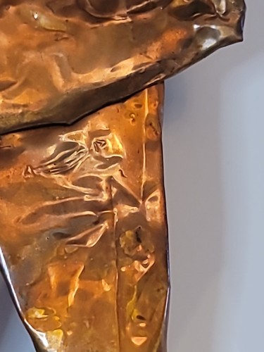 "Watch The Birdie" Wall Sculpture Tin Clint MCCalling Dated 1996 Birdwatching - Picture 16 of 24