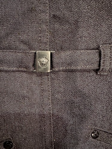 VERSACE AUTHENTIC YOUNG DENIM OVERALL DRESS SIZE 10 - Picture 4 of 10