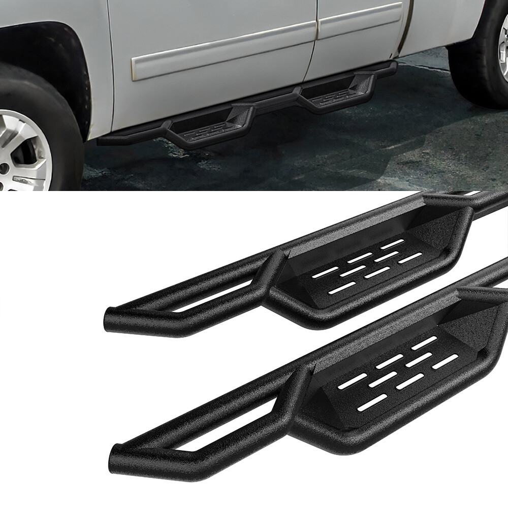 Black Drop Down Boards Fit 07-18 Silverado Sierra Double Cab Black Drop Down Boards Fit 07-18 Silverado Sierra Double Cab