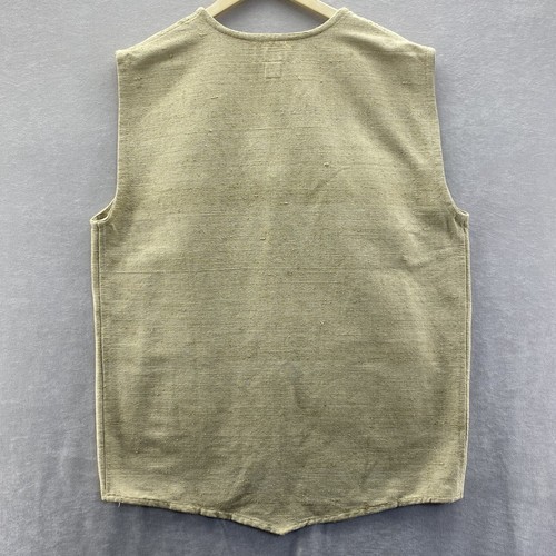 Primitive Tribal Craft Handmade Cotton Woven Vest Ren Faire Viking Men’s L Read - Picture 8 of 10