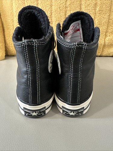 Converse All Star Chuck Taylor High Top Leather Trainers UK Size 4 - Picture 4 of 8