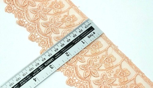 3 D 1 Yard Two Layers Net,Satin Thread Lace Trim For Wedding And Embellishment - Picture 22 of 64