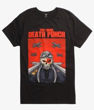 Five Finger Death Punch 5FDP SKULL PILOT T-Sh...