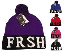 Fresh Bobble Beanie Hat, Designer Pom Pom Hats Beanies, Limited Edition FRSH