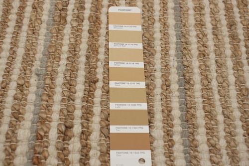 Vintage Hand Woven Carpet 5'4" x 6'5" Traditional Jute Kilim Rug - Picture 8 of 9