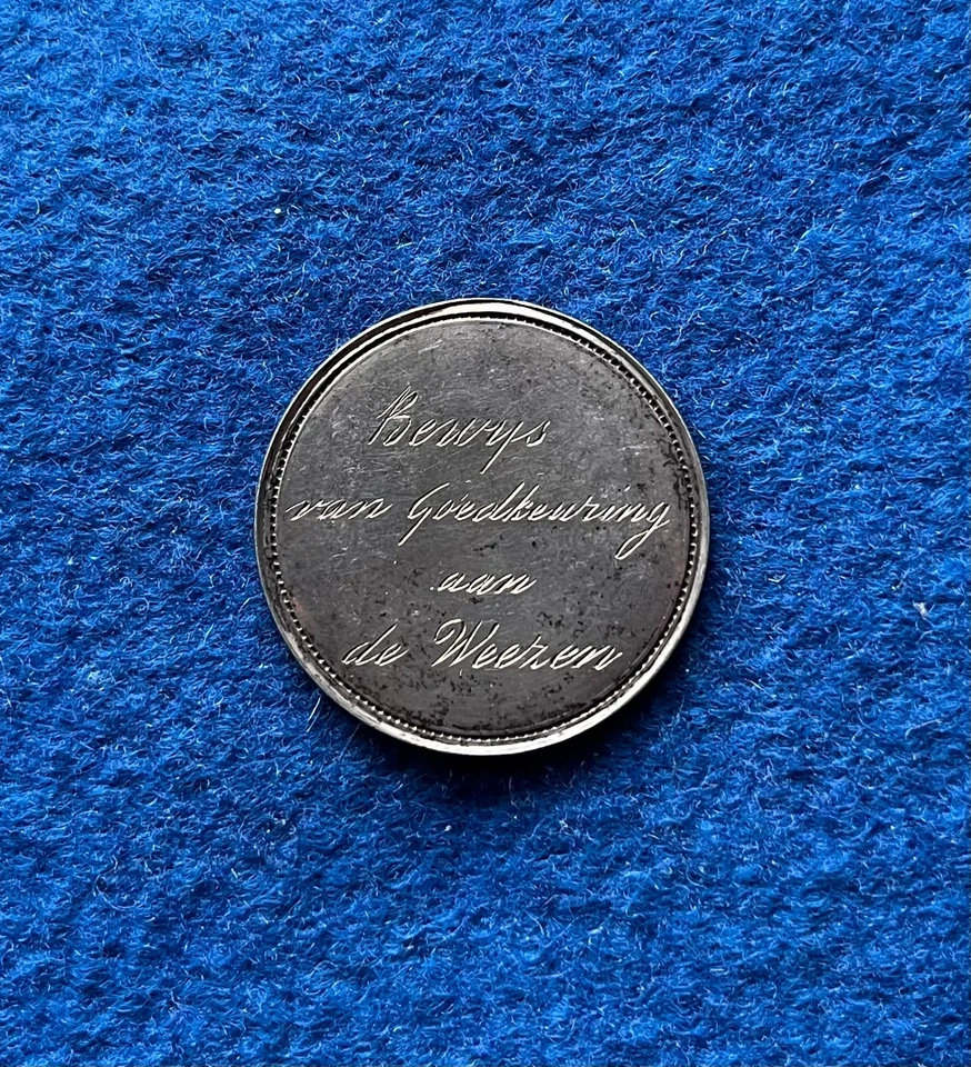 Niederlande gravierte Medaille 1823, 100 Jahre Diakonengericht #970 - Bild 2 von 2
