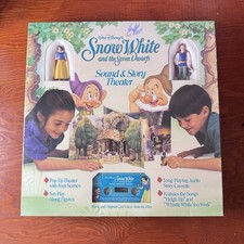 Disney Snow White & The Seven Dwarfs Sound & Story Pop-Up Theater Scenes Set NEW