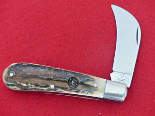 Hen & Rooster Solilngen Germany STAG mint 301DS half swayback harkbill knife
