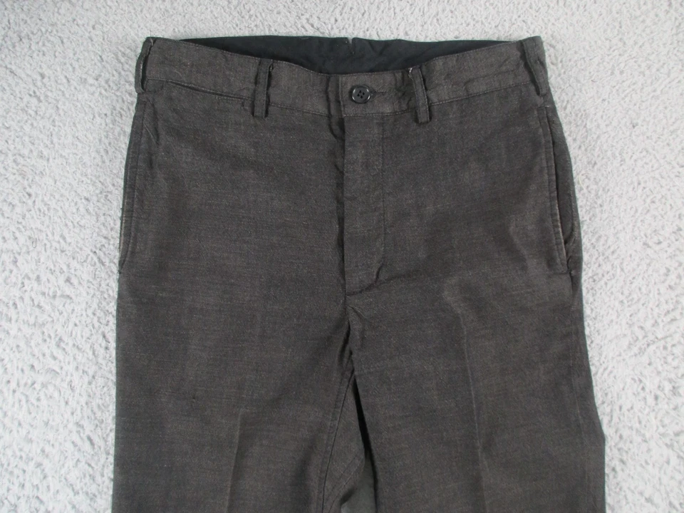 Engineered Garments Pantalones Para Hombre 30 Gris Lana Cinchback Pantalones Chinos Foto 2 de 4