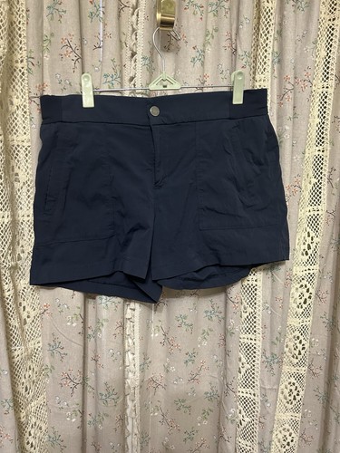 Athleta Trekkie Outdoor Utility Wandern Radfahren Trainingsshorts marineblau Größe 10