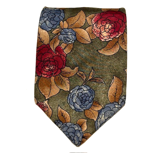 Cabralli Collection Tie Vintage Floral Flowers Old Money Classic Retro Elegance - Picture 2 of 22