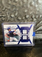 2024 Panini Flawless Michael Young Dual Game Used Jersey 1/15 - Texas Rangers