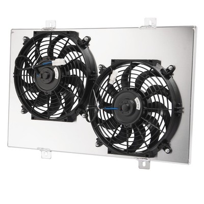 RADIATOR SHROUD+12''FANS For 1975-1979 FORD LTD II MERCURY COUGAR LINCOLN MARK V