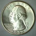 1943 D Washington Silver Quarter Denver Mint 25c Uncirculated US Coin