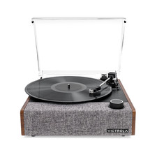 Victrola VTA-74-WLN Eastwood II 3-Speed Bluetooth Record Player W/Audio-Technica