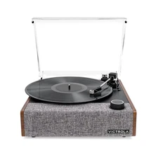 Victrola VTA-74-WLN Eastwood II 3-Speed Bluetooth Record Player W/Audio-Technica
