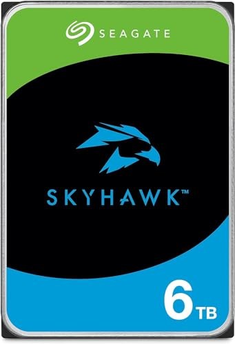 Disque dur de surveillance Seagate 3,5" 6 To Sata3 Skyhawk 256 Mo cache 16 baies de disques - Photo 2/3