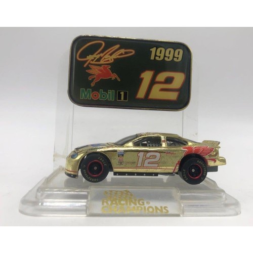 J Mayfield #12 Mobil 1 24K Gold 1:64 Racing Champions 1999 NASCAR Diecast Car - Picture 3 of 3