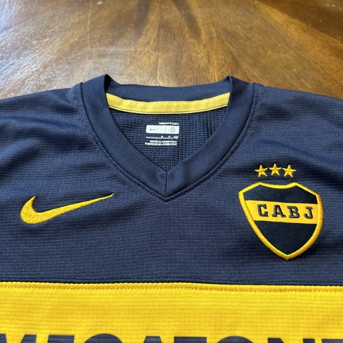 Nike 2007/08 Boca Juniors Football Soccer Jersey CABJ Blue Youth Small - Foto 2 di 5