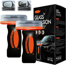 2Pcs Glass Oil Film Remover Car Automotive Oil Film Cleaning Brush Car Windows