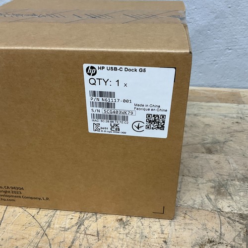 Estación de acoplamiento universal para computadora portátil HP USB-C Dock G5 NUEVA SELLADA OEM NUEVO - Imagen 2 de 3