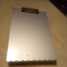 Saunders Aluminum Storage Clipboard High Capacity Letter Sized 9x13.5"