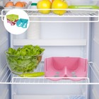  3 Pcs Storage Bins for Shelves Stackable Fridge Organisers Bottle Holder