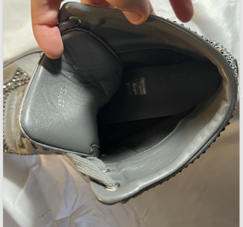 ZAPATOS GUCCI PEDRERÍA CRISTAL COMO GG 10 US 15 ZAPATILLAS TODO AUTÉNTICO 337450 - Imagen 8 de 8