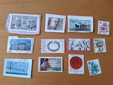BR  Deutschland  Briefmarken aufgeklebt und  gestempelt 