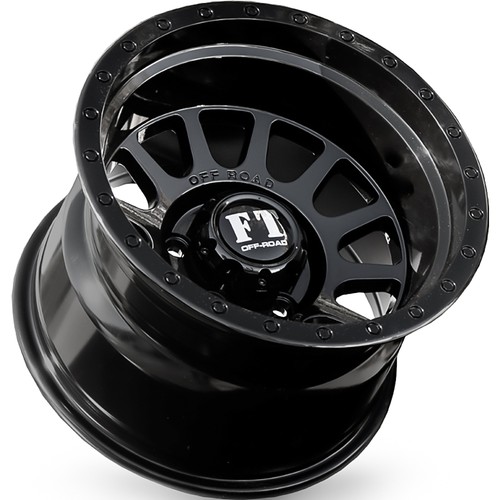 4 Wheels 15" FT5092 15x10 5x114.3 Gloss Black -44ET 73.1CB (FT50921510511444GB) - Picture 3 of 3