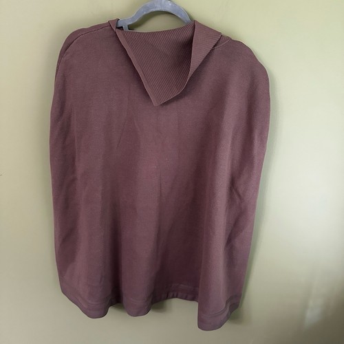 Nuevo con etiquetas Poncho Suéter Chico's Para Mujer Talla L/XL Urbano Marrón Taupe Suave Precio de venta sugerido por el fabricante $119 - Imagen 6 de 8